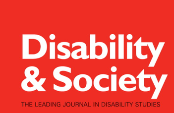 A study by our colleagues published in the Disability & Society